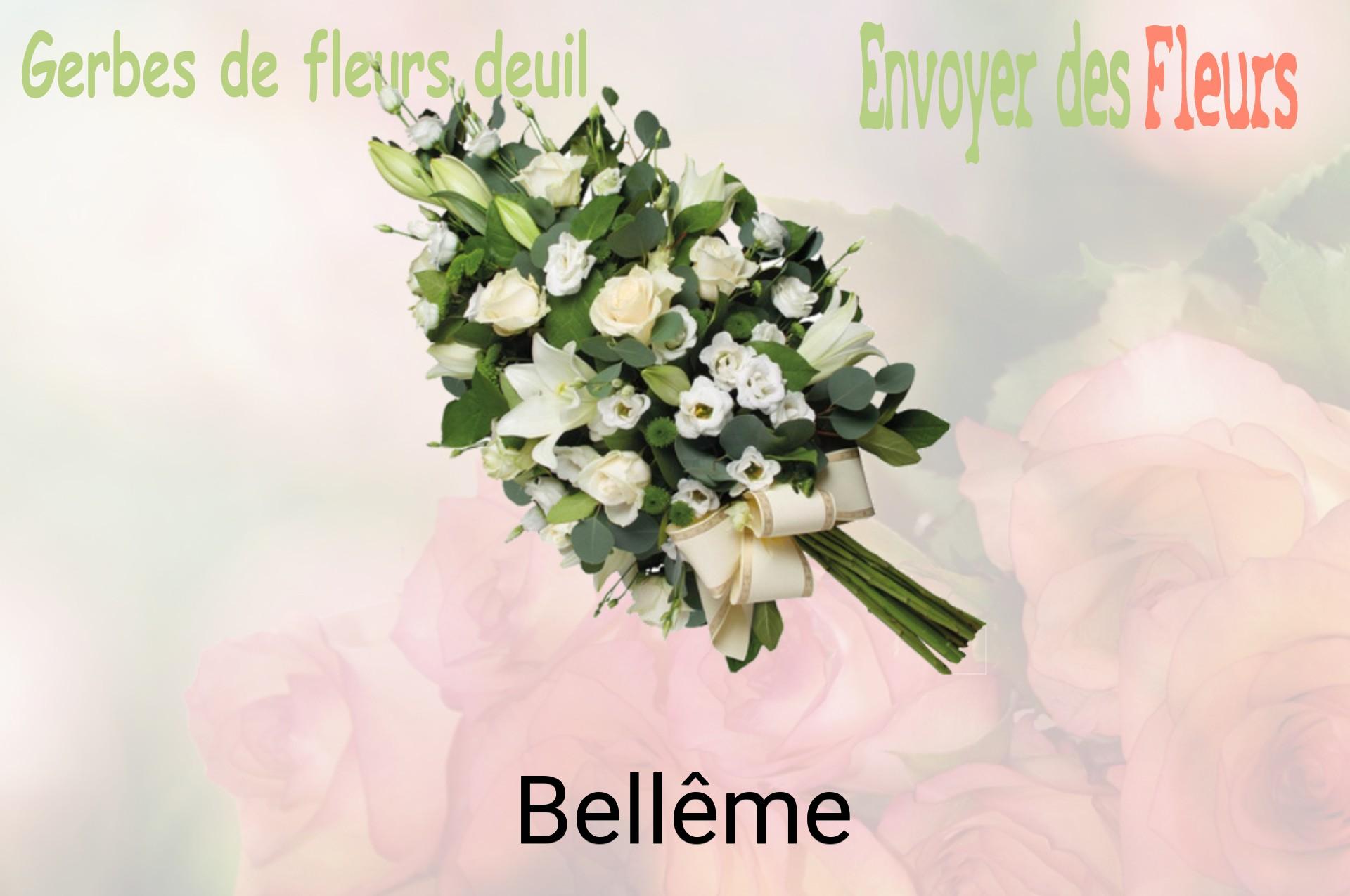Gerbe de fleurs de deuil livrée à Bellême